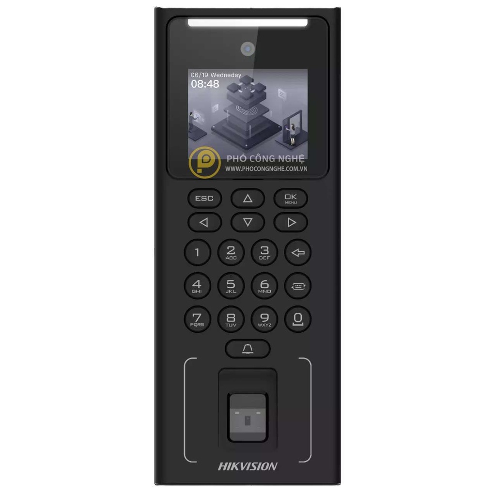 TERMINAL DE ACCESO FRONTAL SERIE VALUE | PANTALLA LCD DE 2,4" | LENTE DE 2 MP | MÉTODOS DE AUTENTICACIÓN: ROSTRO, HUELLA DIGITAL, TARJETA (TARJETA M1) Y PIN  MÁX. 500 ROSTROS, 3000 TARJETAS, 3000 HUELLAS DACTILARES Y 150 000 EVENTOS | DURACIÓN DEL RECONOCIMIENTO FACIAL < 0,2 S/USUARIO |  ADMITE LOS PROTOCOLOS ISAPI E ISUP 5.0 | CONFIGURACIÓN A TRAVÉS DEL CLIENTE WEB DE PC Y MÓVIL   WI-FI (MODO AP) | ADMITE CABLEADO CON UNIDAD DE CONTROL DE PUERTA SEGURA O LECTOR DE TARJETAS A TRAVÉS DE RS-485 | MARCA HIKVISION | MODELO DS-K1T321MFWX