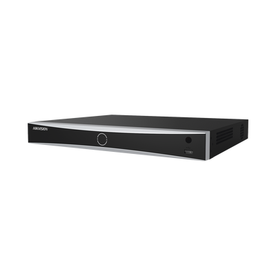 NVR ACUSENSE | 12 MPX (4K) | RECONOCIMIENTO FACIAL | 8 CANALES IP | BASE DE DATOS | 8 PUERTOS POE+ | 2 PUERTOS SATA | SWITCH POE 300 MTS MODO EXTENDIDO | SOPORTA FUNCIÓN TIME LAPSE | MARCA HIKVISION | MALETA
