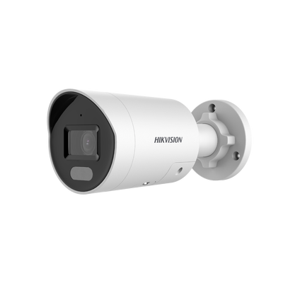 CÁMARA IP MINI BULLET | 4 MPX | LUZ ESTROBOSCÓPICA Y ADVERTENCIA AUDIBLE | COLORVU | POE | LENTE 2.8 MM | LUZ BLANCA 40 MTS | PROTECCIÓN EXTERIOR IP67 | LUZ INTERMITENTE Y ALERTA DE AUDIO | VIDEO ANALÍTICOS (FILTRO DE FALSAS ALARMAS) | WDR 130 DB | RECONOCIMIENTO FACIAL | ENTRADA MICROSD | MARCA HIKVISION | MALETA