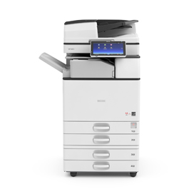 FOTOCOPIADORA MULTIFUNCIÓN LÁSER EN BLANCO Y NEGRO / IMPRIME HASTA 30 PPM, COPIA, ESCANEO, FAX / RES. MÁX. DE IMPRESIÓN 1200X1200 DPI / CAPACIDAD DE PAPEL HASTA 4,700 PÁGINAS / PANEL DE CONTROL INCLINABLE ESTÁNDAR CON PANTALLA LCD A TODO COLOR DE 10" /  PROCESADOR INTEL® ATOM DE 1.46 GHZ / 2 GB DE RAM Y UN HDD DE 320 GB / MODELO MP 3055 / MARCA RICOH
