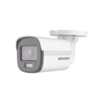 CÁMARA TIPO BULLET | TURBOHD 2 MPX 1080P | IMAGEN A COLOR 24/7 | LENTE 2.8 MM | METAL | LUZ BLANCA 20 MTS | EXTERIOR IP67 | TVI-AHD-CVI-CVBS | DWDR | MARCA HIKVISION / MALETA