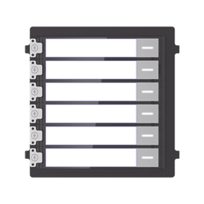 MÓDULO DE BOTONES PARA VIDEOPORTERO MODULAR / LLAMADA DE UN SOLO TOQUE / SOPORTA HASTA 6 MONITORES PRINCIPALES / MARCA HIKVISION / MALETA