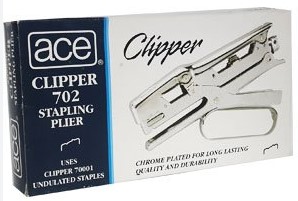 ENGRAPADORA TIPO ALICATE DE METAL // FUNCIONA CON GRAPAS ONDULADAS //MARCA ACE CLIPPER 702