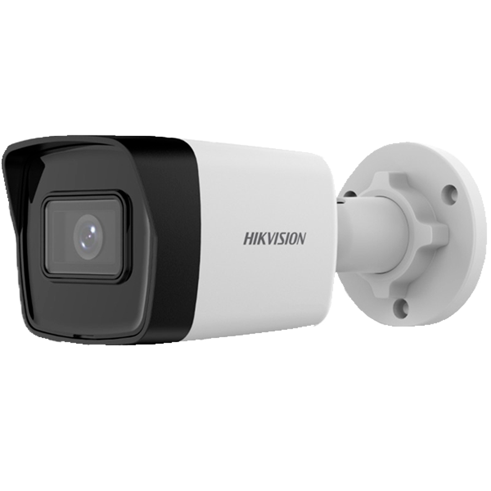CÁMARA IP BULLET / 2 MEGAPIXEL (1920X1080) / LENTE FIJA / LEDS IR 30 METROS / MICRÓFONO INTEGRADO / SENSOR 1 /2.9" PROGRESSIVE SCAN CMOS / LENTE 2.8 MM / COMPRESIÓN H.265+ / H.265 / H.264+ / H.264 / DETECCIÓN DE MOVIMIENTO 2.0 / RANURA PARA TARJETA MICROSD HASTA 256 GB / INTERFAZ WEB, CMS, SMARTPHONE Y NVR / POE / IMPERMEABLE IP67 / MARCA HIKVISION