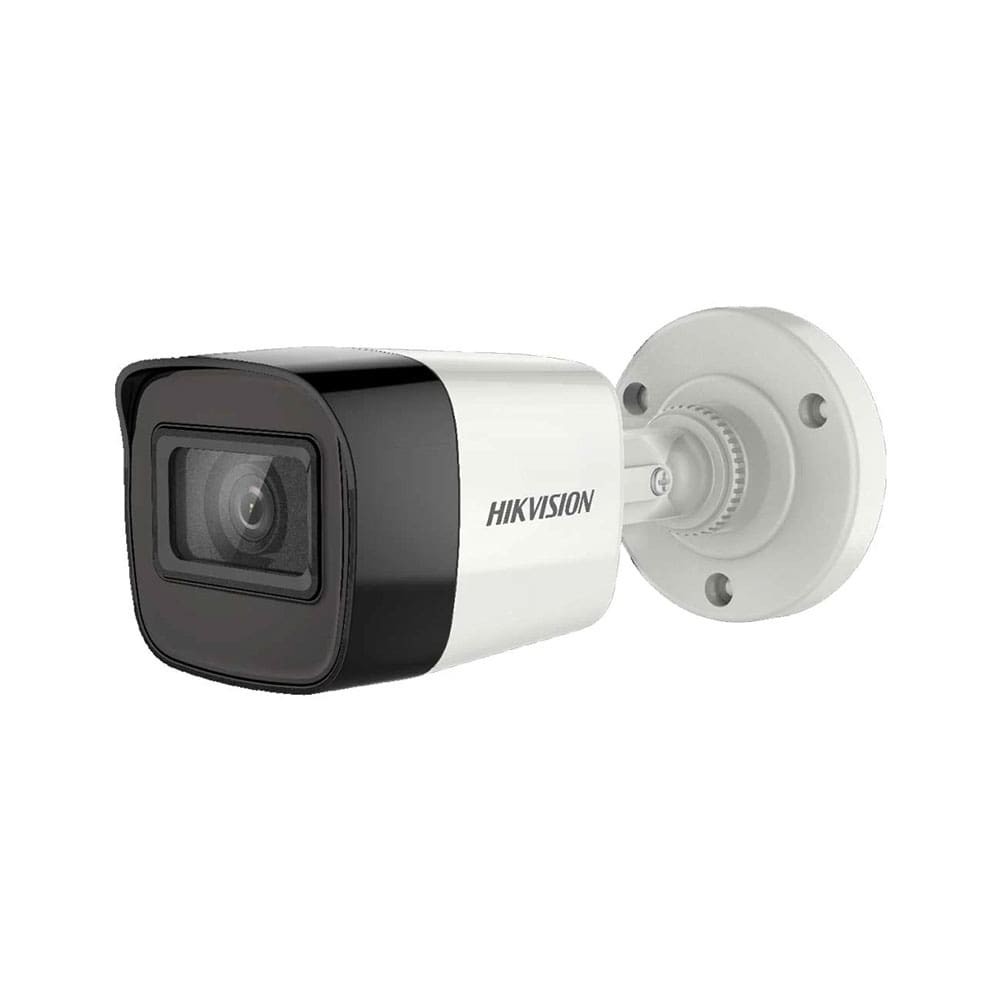 CÁMARA MINI TIPO BULLET CON AUDIO 2 MP / CÁMARA COAXIAL 2 MP CON AUDIO / TRANSMISIÓN DE AUDIO A TRAVÉS DEL CABLE COAXIAL / EXIR 2.0: TECNOLOGÍA INFRARROJA AVANZADA CON UN ALCANCE DE IR DE 25 M / RESISTENTE AL AGUA Y AL POLVO (IP67) / 4 EN 1 (4 SEÑALES CONMUTABLES TVI/AHD/CVI/CVBS) / MARCA HIKVISION