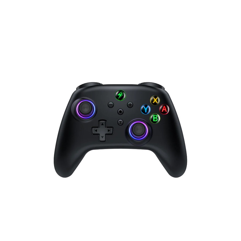 CONTROL MULTIFUNCIONAL SWITCH // PARA NINTENDO SWITCH/OLED/LITE // COMPATIBLE PARA PC/IOS/ANDROID CON LED DE RESPIRACIÓN RGB // COLOR NEGRO // MARCA BEBONCOOL.