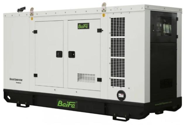 GENERADOR ELECTRICO DIESEL TRIFÁSICO: POTENCIA 77 KVA STANDBY//MOTOR CUMMINS 4BTA3.9-G11// ALTERNADOR STAMFORD UCI224E1//VOLTAJE 127V/220V//ATS 250A (AISIKA)// MARCA BAIFA