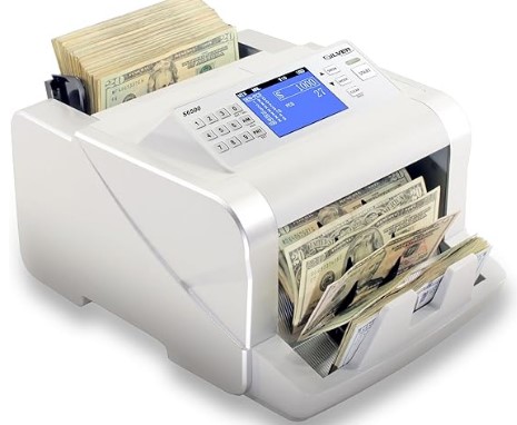 CONTADORA - DETECTORA DE BILLETES | DENOMINACION MIXTA | DETECCIO DE FALSIFICACION 5 PUNTOS UV-MG-IR-DD-MT-DBL-HLF-CHN | CONTEO 1000 BILLETES POR MIN | CAPACIDAD DE TOLVA 200 FACTURAS | MODELO S6500 | MARCA ACCUBANKER