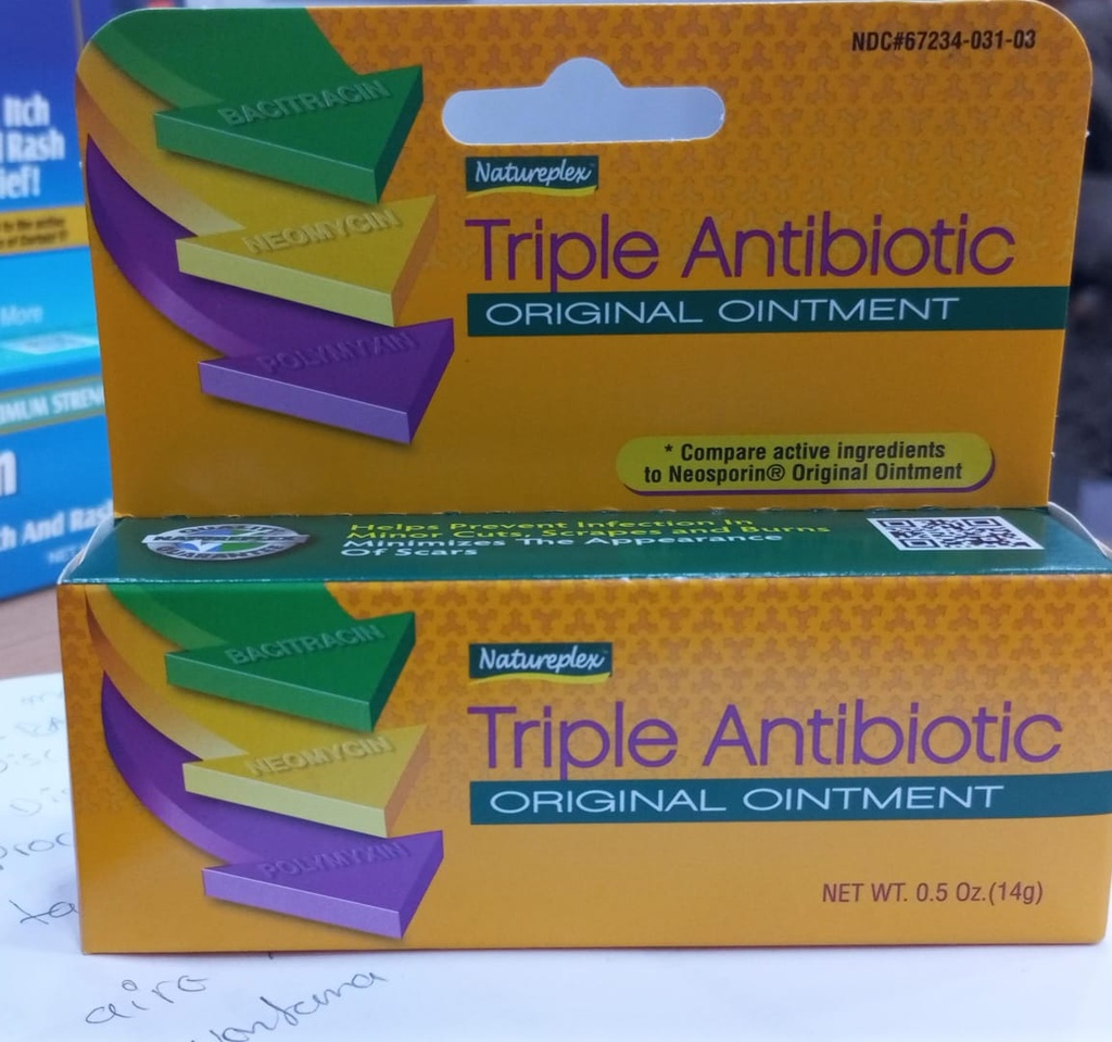 CREMA TRIPLE ANTIBIÓTICA NATUREPLEX,  0,5 ONZAS 14G