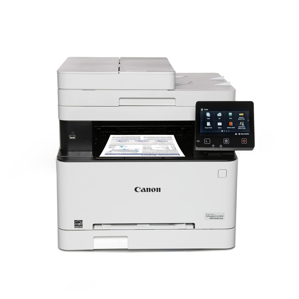 IMPRESORA MULTIFUNCIONAL INALAMBRICA CANON MF656CDW, IMPRIME, COPIA Y ESCANEA, AUTO-DUPLEX, PANTALLA DE 5”, IMPRIME HASTA 22 PPM, COMPATIBLE CON TONER 067H, MODELO MF656CDW, MARCA CANON.