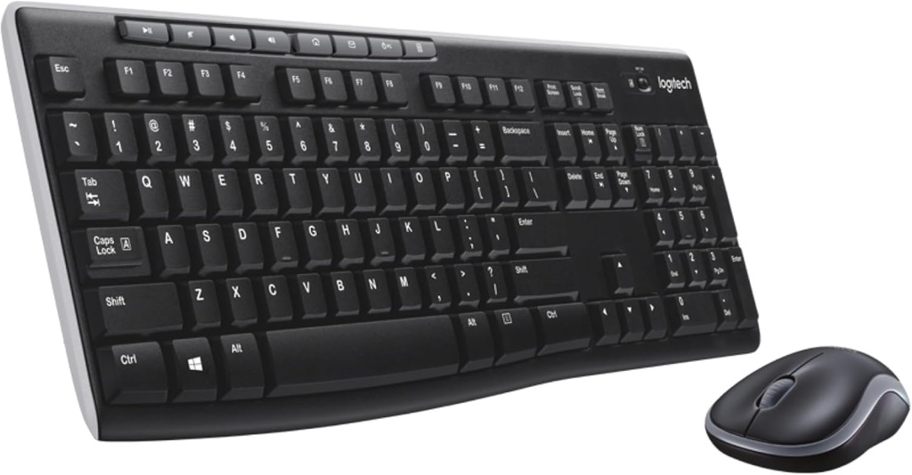 COMBO TECLADO Y MOUSE INALAMBRICO, MODELO MK270, MARCA LOGITECH