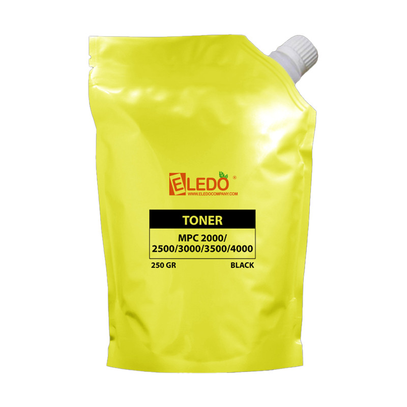 TONER DE RECARGA MPC3000/2500/2000 PARA RICOH CAPACIDAD 250 GR  COLOR BLACK MARCA ELEDO