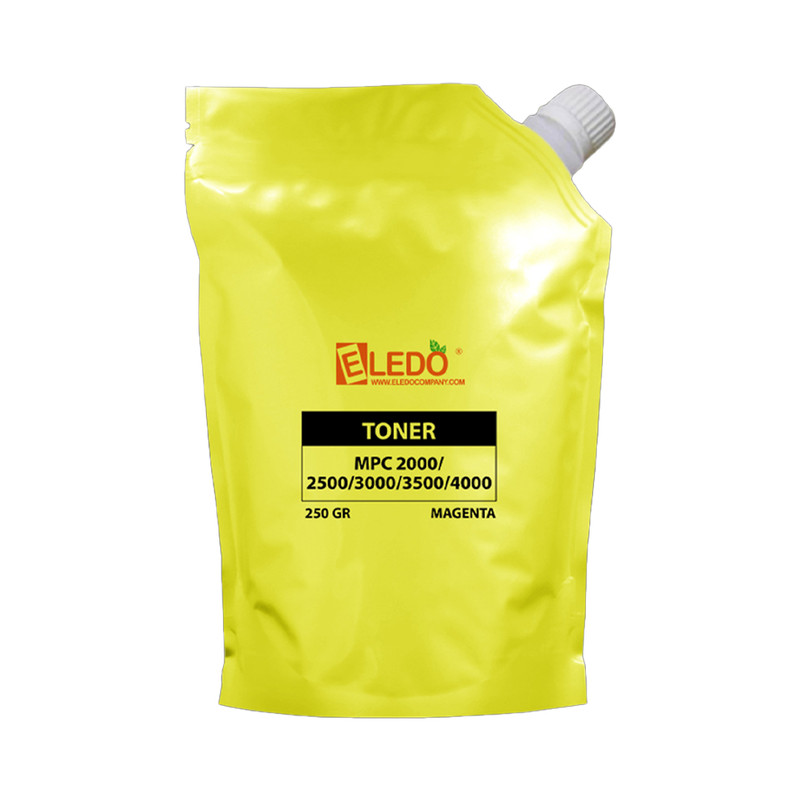TONER DE RECARGA MPC3000/2500/2000 PARA RICOH CAPACIDAD 250 GR COLOR  MAGENTA MARCA ELEDO