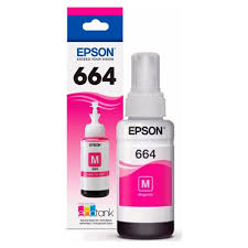TINTA EPSON 664 70ML // COLOR MAGENTA // COMPATIBLE CON L110, L120, L220, L350, L365, L375, L380, L395, L455, L495, L555, L575, L655, L1300