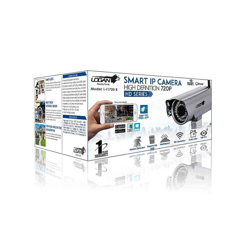 CAMARA IP 720P/ 1MPX LENTE 6mm ONVIF 2.0  MARCA LOGAN