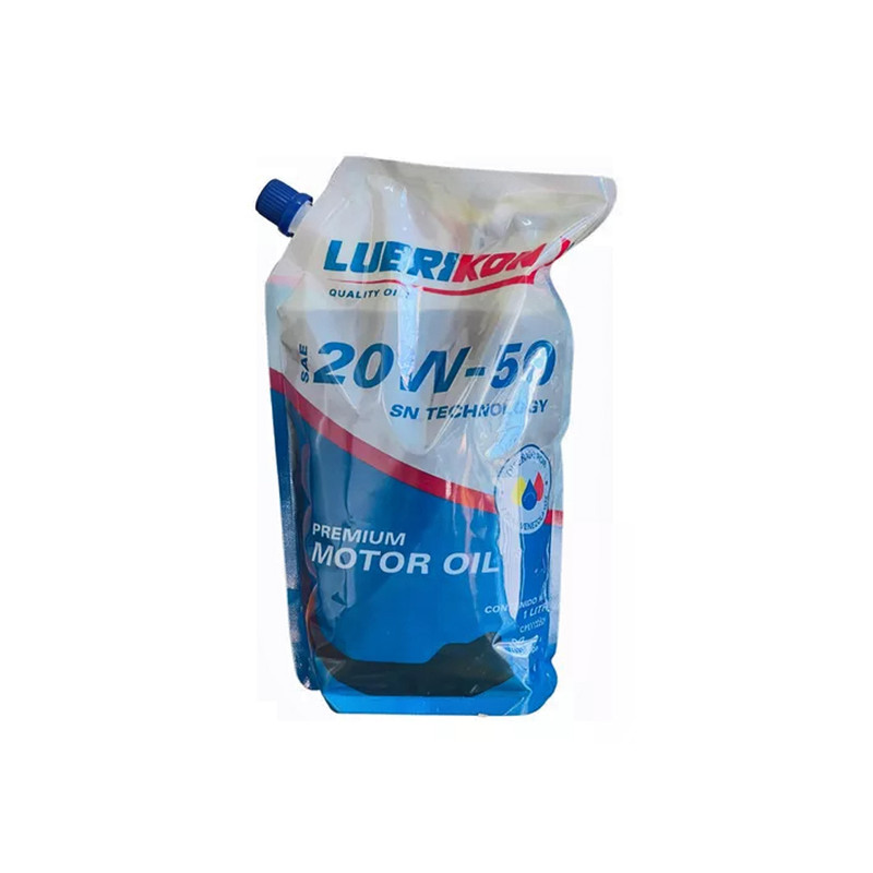 ACEITE 20W50/ LITROS PRESENTACION BOLSA MARCA LUBRIKON