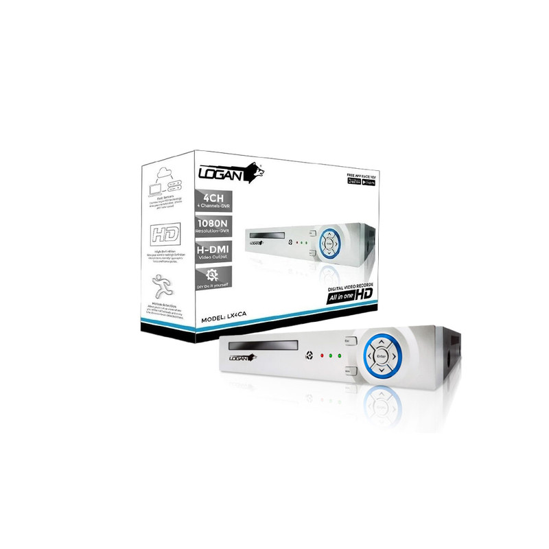 DVR 4 CANALES FORMATO ALL IN ONE RESOLUCION 1080N MARCA LOGAN