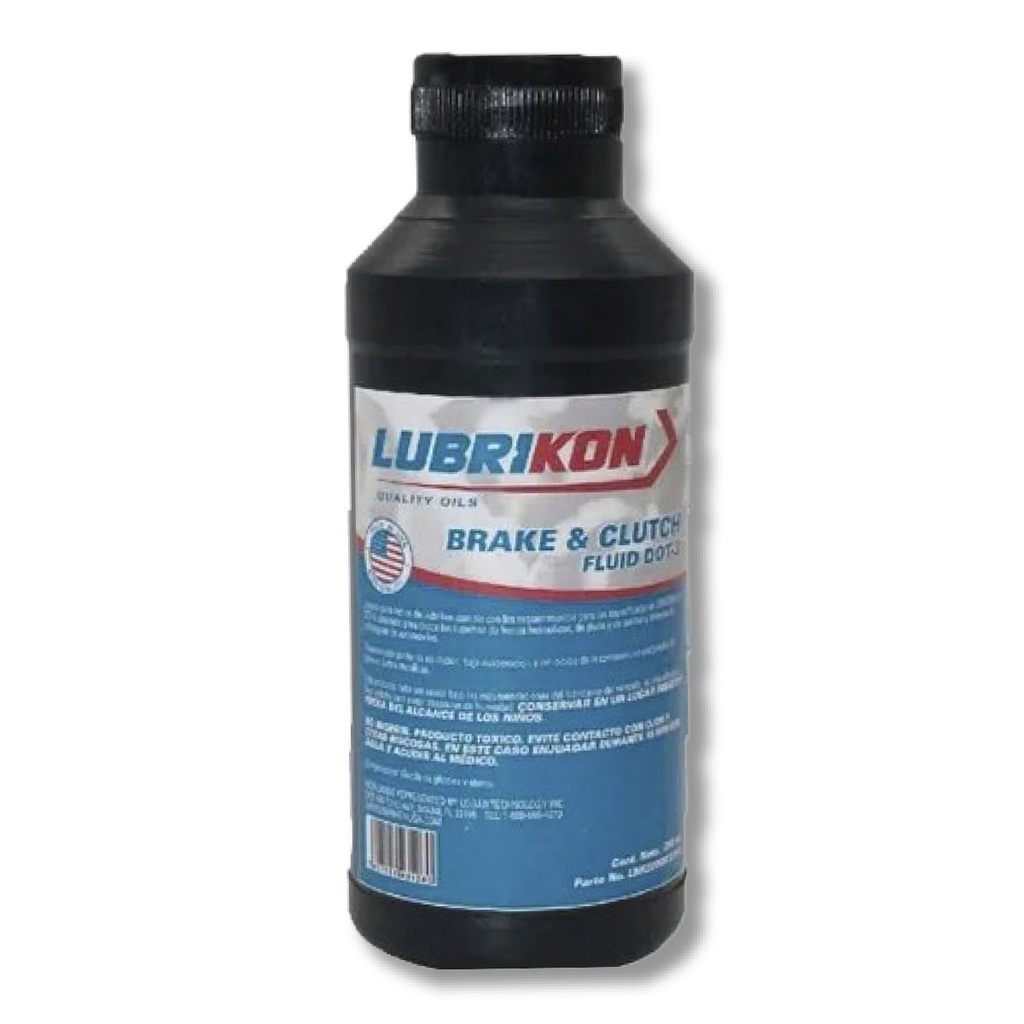 LIGA DE FRENO DOT 3- 290 ML MARCA LUBRIKON
