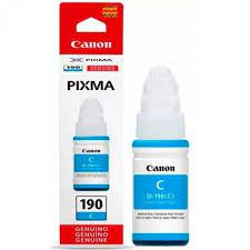 TINTA GI-190 PARA PIXMA G1100 / G2100 / G3100 COLOR CYAN MARCA CANON