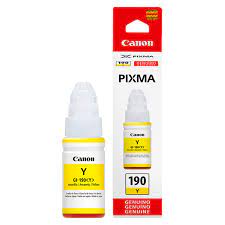 TINTA GI-190 PARA PIXMA G1100 / G2100 / G3100 COLOR YELLOW MARCA CANON