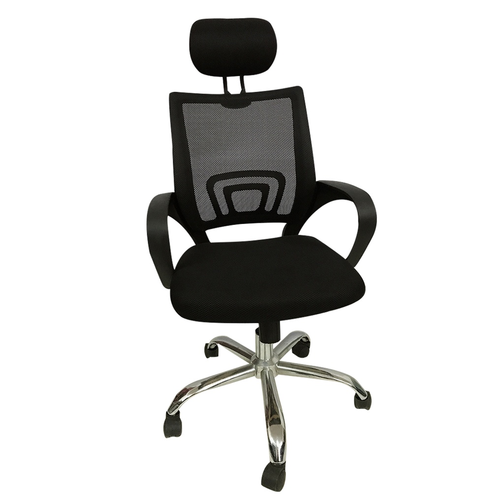 SILLA DE OFICINA TIPO TOKYO / CON REPOSACABEZA/NEGRO/ DIMENSIONES 57*62*110 MARCA ELEDO