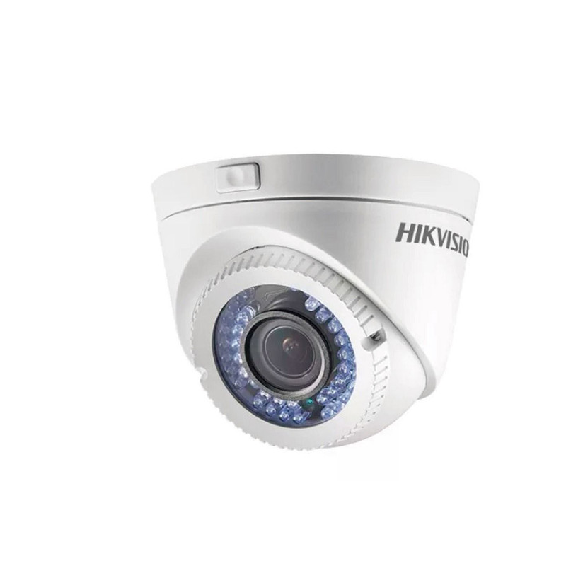 CÁMARA DOMO 1MPX//2.8 - LENTE VARIFOCAL DE 12 MM/720P @ 30FPS/IR INTELIGENTE PARA VISIÓN NOCTURNA DE HASTA 40 M/RESISTENTE A LA INTEMPERIE IP66/ TVI / AHD / CVI / CVBS MARCA HIKVISION