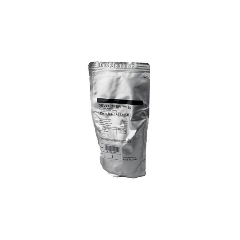 REVELADOR N° PARTES  A2929640 COLOR NEGRO TIPO 15,PARA RICOH 1055, 551, 700