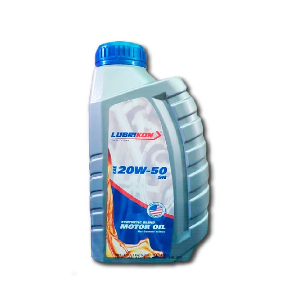 ACEITE SEMI SINTETICO 20W50 LITROS MARCA LUBRIKON