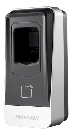 LECTOR ESCLAVO DE HUELLAS DACTILARES Y TARJETAS // ADMITE COMUNICACIÓN RS485 // ACCESORIO // NIVEL DE PROTECCIÓN IP65 // ZUMBADOR INCORPORADO PARA INDICACIÓN DE ESTADO / MARCA HIKVISION