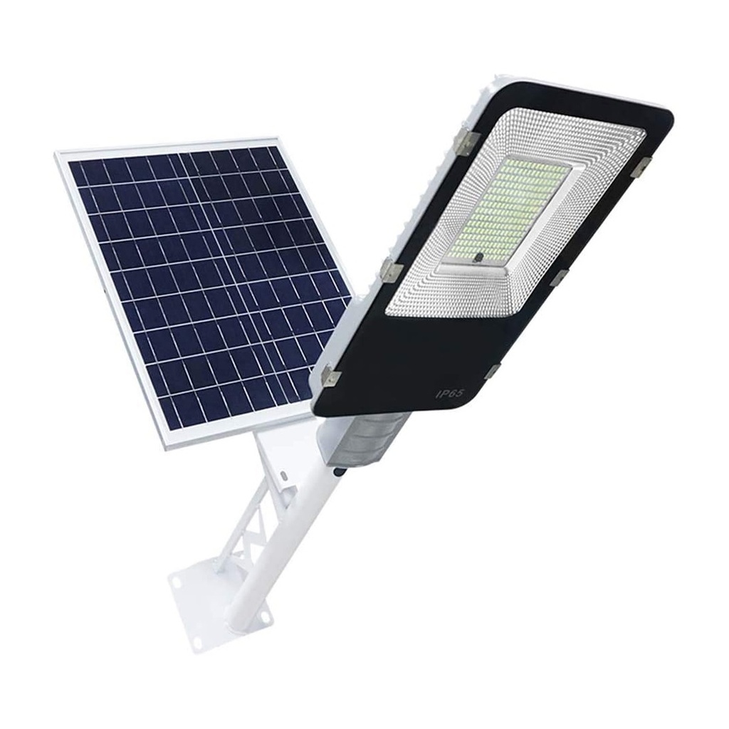REFLECTOR LED CON PANEL SOLAR 300W// PANEL DE 12 VOLTIOS// RESITENTE A LA LLUVIA// INCLUYE CONTROL REMOTO// MARCA LUMAT