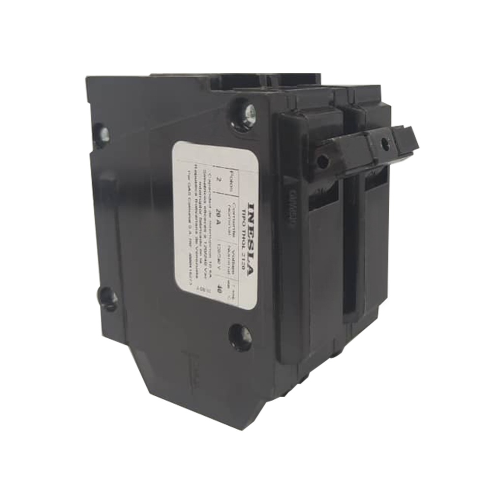INTERRUPTOR ATORNILLABLE THQC 2160WL 2 POLOS 60 AMP// MARCA INESLA