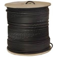 BOBINA DE CABLE COAXIAL RG6 COLOR NEGRO//305 METROS// INTER