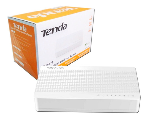 CONMUTADOR SWITCH ETHERNET DE 8 PUERTOS // PUERTOS DE NEGOCIACIÓN AUTOMÁTICA 8 * 10 / 100M // ANCHO DE BANDA DE RETORNO 1.6GBPS // ADMITE LA CONEXIÓN CON CÁMARA IP // ADMITE DÚPLEX COMPLETO Y SEMIDÚPLEX DE 10/100 M // PLUG-AND-PLAY SIN CONFIGURACIÓN // MARCA TENDA