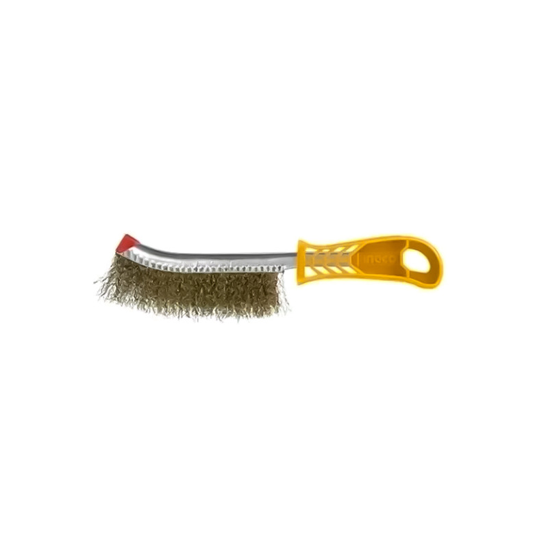 CEPILLO DE ALAMBRE DE MANGO PLASTICO 250MM MARCA INGCO