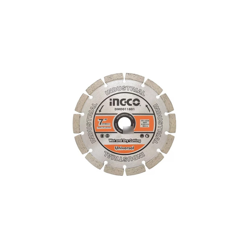 DISCO DIAMANTADO (HUMEDO)  7"// MARCA INGCO