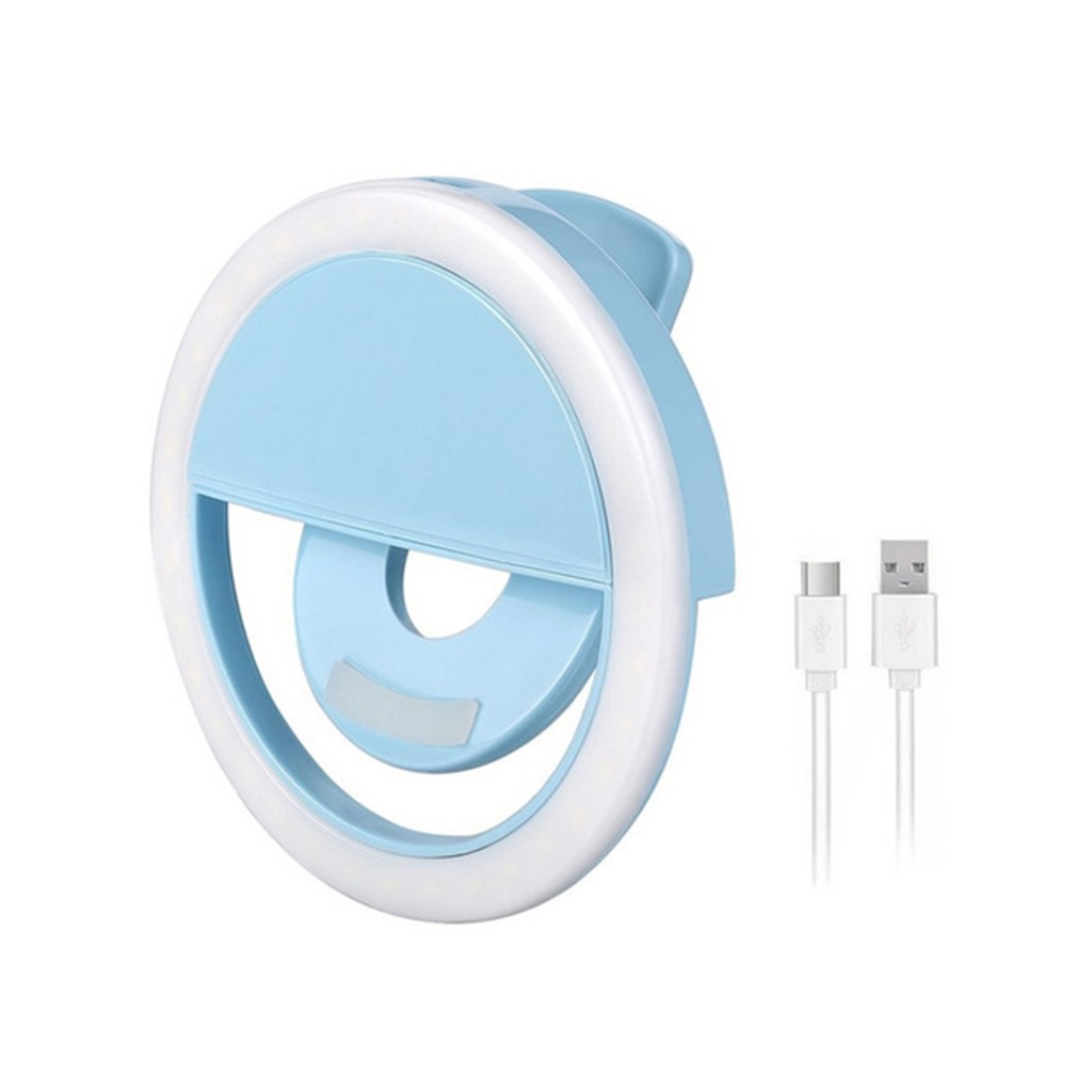 ARO DE LUZ// 36 LED //3W// RECARGABLE COLOR AZUL
