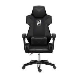 [CHRAGMLIREFBLACK] SILLA JUGADOR 209 / SOPORTE LUMBAR, SOPORTE PARA EL CUELLO Y BRAZOS, ACABADOS DE PLASTICO, BASE CROMADA, LEVANTAMIENTO NEUMÁTICO, INCLINACIÓN AJUSTABLE / COLOR NEGRO COMPLETO / MARCA ELEDO