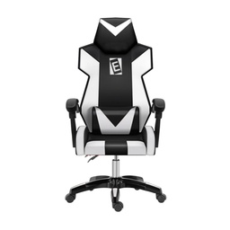 [CHRAGMLIREWHITEBLAC] SILLA JUGADOR 209// SOPORTE LUMBAR, SOPORTE PARA EL CUELLO Y BRAZOS,  ACABADO DE PLASTICO, BASE CROMADA, ELEVACIÓN NEUMÁTICA, INCLINACIÓN AJUSTABLE //COLOR BLANCO Y NEGRO // MARCA ELEDO