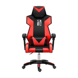 [CHRAGMLIREREDBLAC] SILLA JUGADOR 209 // SOPORTE LUMBAR, SOPORTE PARA EL CUELLO Y BRAZOS ACABADO DE PLASTICO, BASE CROMADA, ELEVACIÓN NEUMÁTICA, INCLINACIÓN AJUSTABLE // COLOR ROJO Y NEGRO // MARCA ELEDO