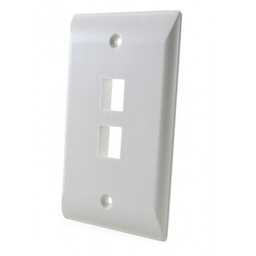 [FP2PORT] FACEPLATE 2 PUERTOS RJ45