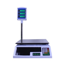 [BC40KGABCV] BALANZA CHARCUTERA, PESO DIGITAL DE 30KG COLOR NEGRA Y BLANCO CON VISOR