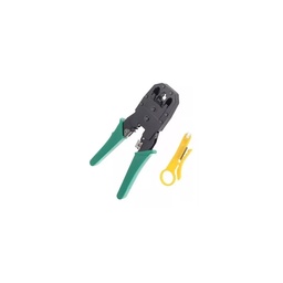 [CRIMPTOOLRJ4511] PINZA PONCHADORA RJ45/RJ11 PARA CABLE DE RED Y CABLE TELEFONICO/ WIREPLUS