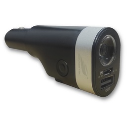 [CARCHARGSOMOS] CARGADOR DE CARRO CARGA RÁPIDA, CORTADOR DE CINTURÓN DE SEGURIDAD, GOLPEADOR PARA VENTANA, POWER BANK, HERRAMIENTA DE ESCAPE DE EMERGENCIA, LINTERNA DE EMERGENCIA ROJO COMPATIBLE CON SAMSUNG GALAXY S9 S8, LG G7 V20 STYLO 4 / MARCA SOMOSTEL / MODELO SMS-1011