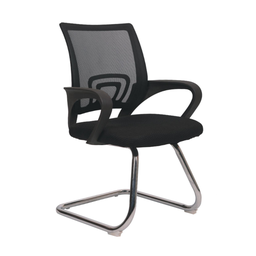 [COFICH4005BLCK] SILLA DE VISITANTE TRENDY TIPO TRINEO / MODELO 4005 / COLOR NEGRO
