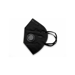 [CMASKFKN95BK20] CAJA DE MASCARILLA KN95 CON VALVULA// COLOR NEGRO//