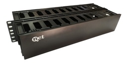 [CORGHORQNET] ORGANIZADOR HORIZONTAL 2U QNET FRONT