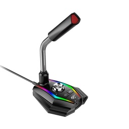 [MICGK56] MICROFONO GAMER CON BASE | SENSIBILIDAD 36dB | FRECUENCIA 30 HZ HASTA 16KHZ | OMNIDIRECCIONAL | MICROFONO 6*5mm | CABLE 1.5 M | CLAVIJA: USB | MARCA HAVIT | SERIE GAME NOTE | MODELO GK56