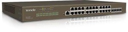 [TEG5328F] SWITCH DE ESCRITORIO CON 24 PUERTOS 10/100 /1000MBPS Y 4 PUERTOS 1000MBPS BASEX SFP / SWITCH ADMINISTRABLE CAPA 3 / CAPACIDAD DE CONMUTACIóN: 56GBPS / VELOCIDAD DE REENVíO DE PAQUETES: 41.7MBPS / BUFFER: 12MB / CAJA DE ACERO / MARCA TENDA