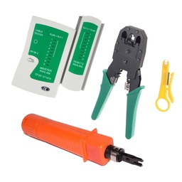 [CKITCRIMPONTES] KIT (1) CRIMPEADOR + PONCHADORA + TESTER