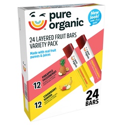 [CFRUITBARSPUREUNI] BARRAS ACARAMELADAS / SABORES DE FRUTAS VARIADAS / MARCA PURE ORGANIC / UNIDAD